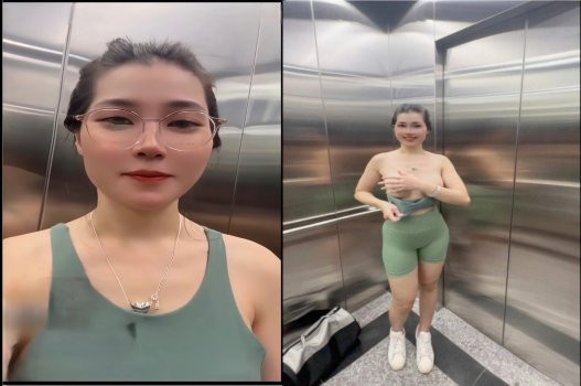 Ân ái Việt Nam Lan Anh BJ cho fan ở thang máy