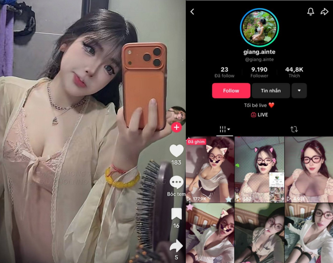 Phim sex VN idol TikTok mông cong
